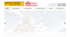 Desktop Screenshot of droste-reisen.de