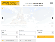 Tablet Screenshot of droste-reisen.de